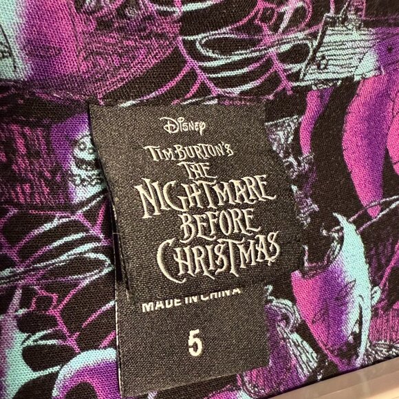 Torrid Disney Nightmare Before Christmas Lenny Button Down Blouse Size 28 (5) - Picture 4 of 5